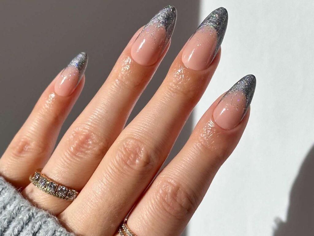 Pearlescent Tips French Nail Designs