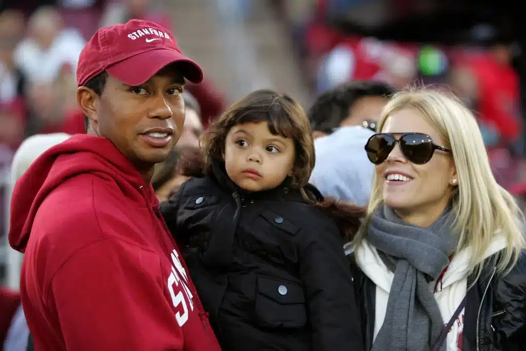 Baby Sam and her parents, Tiger Woods and Elin Nordegren