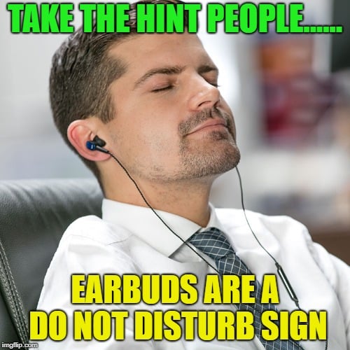 Do Not Disturb Earbuds