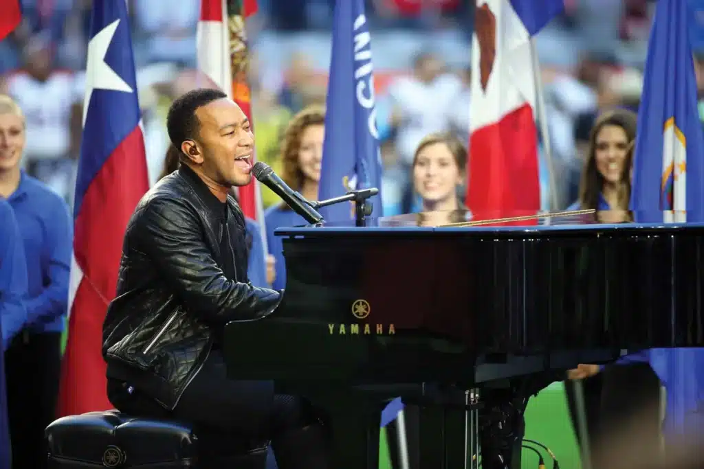 John Legend Performing on stage