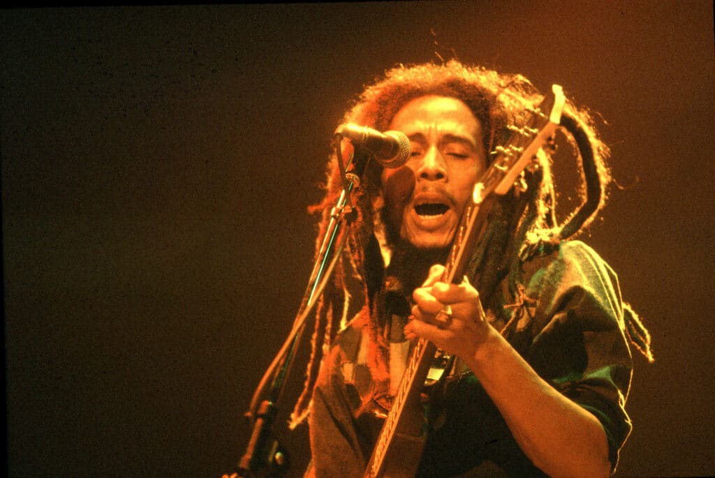 Bob Marley Performing on Stage
