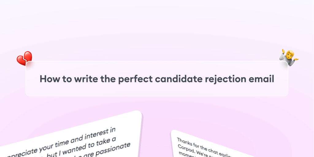 How do you write a job rejection email?