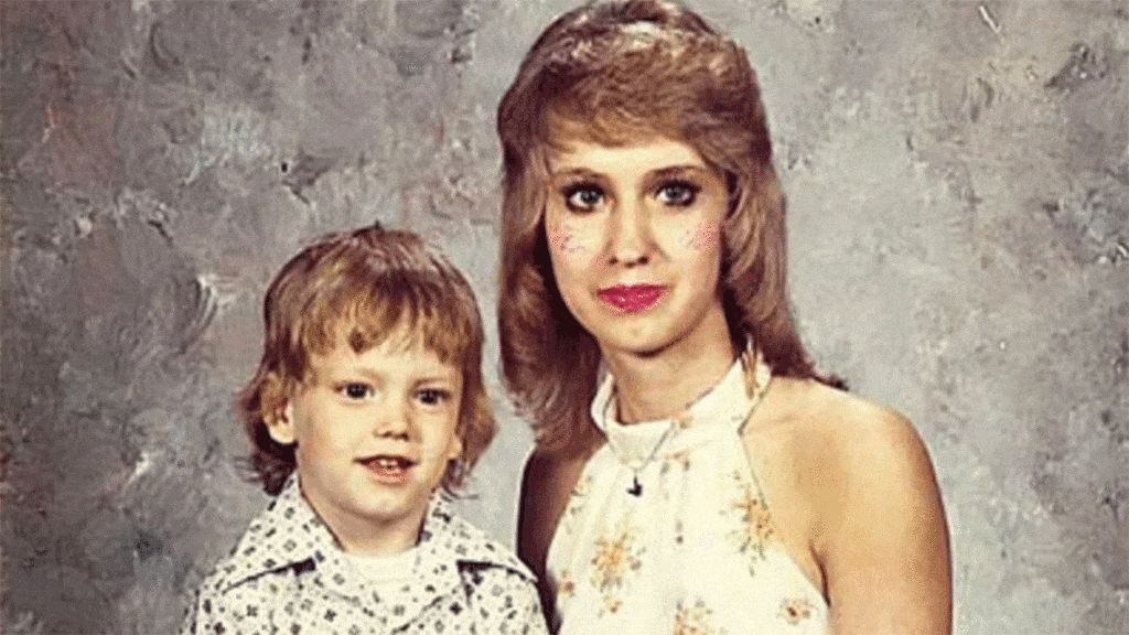 Debbie Mathers and her son
