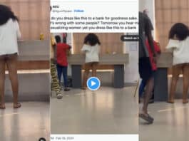 Nigerian man laments over a lady’s choice of outfit to the bank